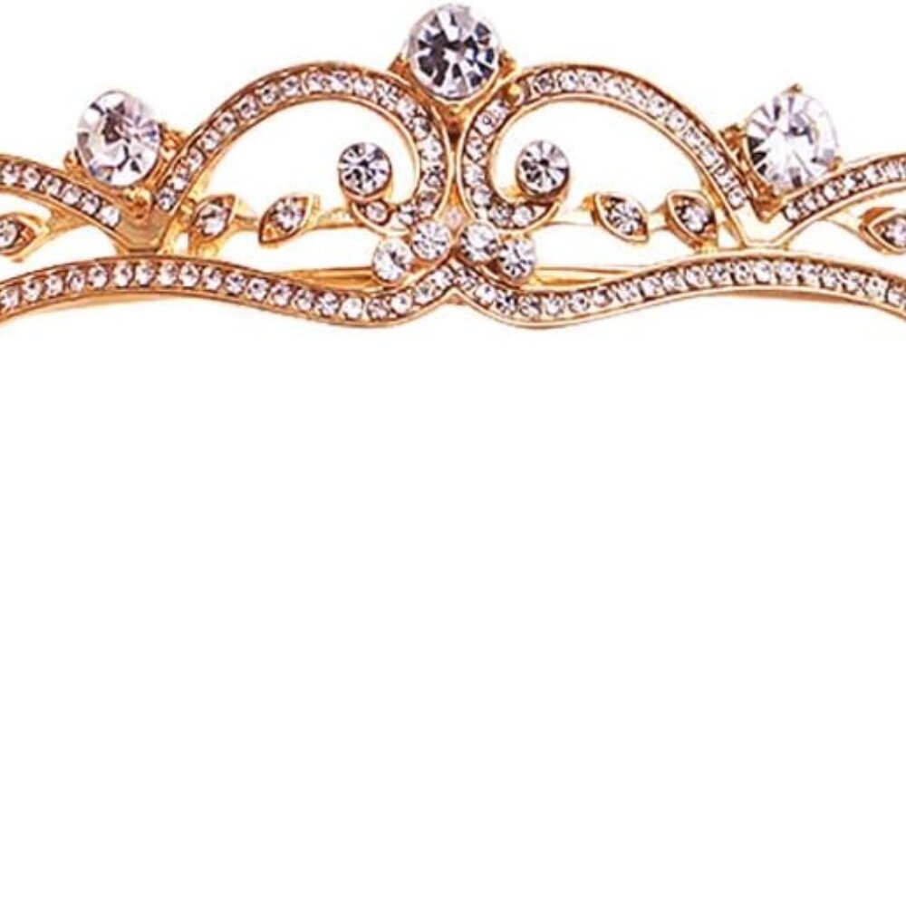 Rhinestone Crystal Bridal Tiara Princess Crown for Women and Girls - Birthday Ti